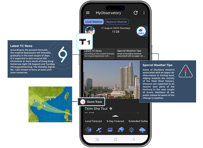 alert the public regarding the latest weather conditions and changes